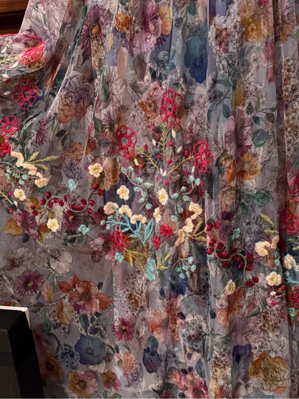NWT Johnny Was Mazzy Ruched Flora Maxi Dress M - Picture 2 of 16